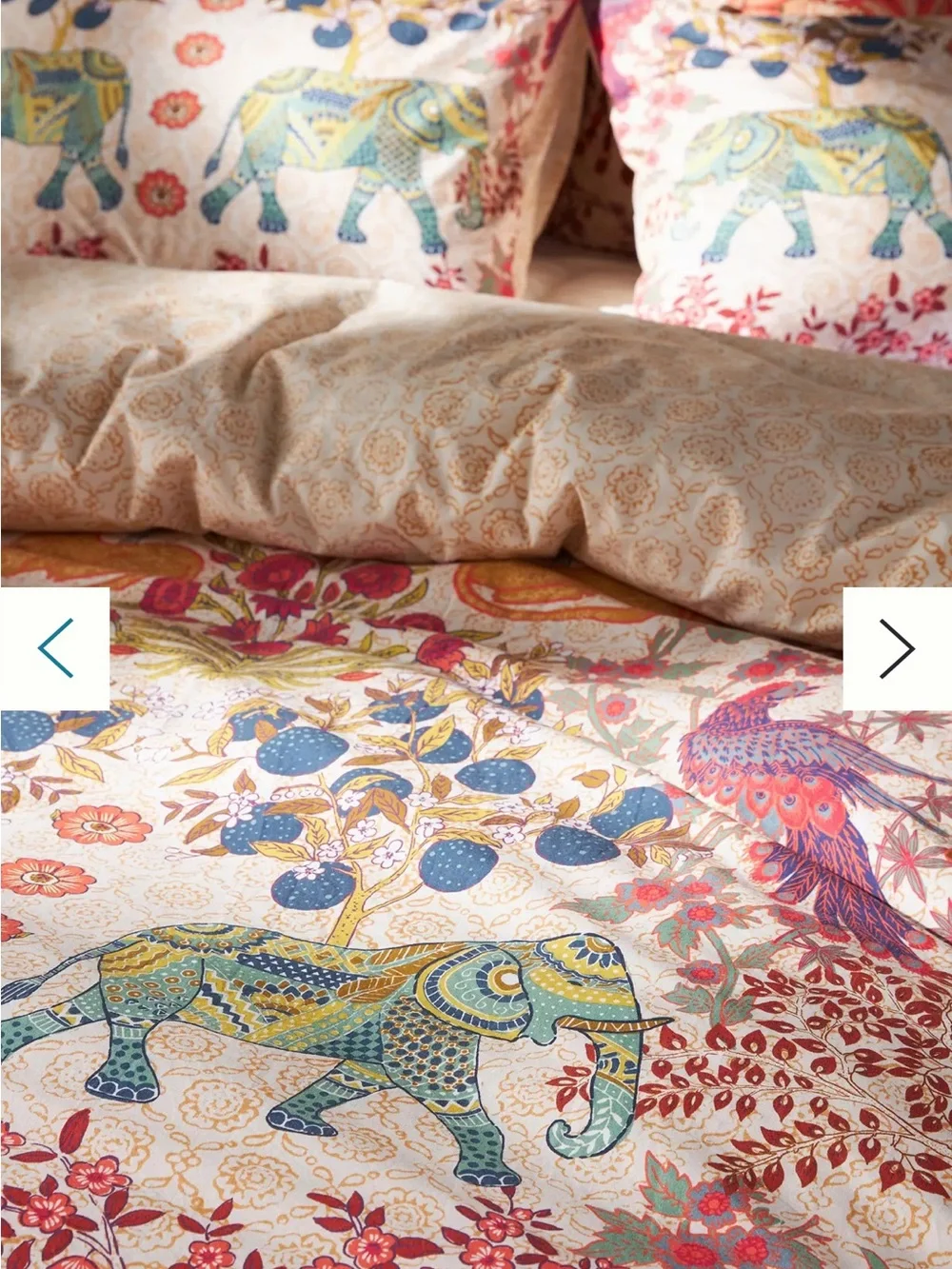 Anthropologie Desert Garden Duvet, organic cotton